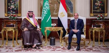 الرئيس عبدالفتاح السيسي وولي عهد المملكة العربية السعودية