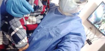 رشا عبد الحميد، ممرضة بطلة فى مستشفى العزل ببلطيم