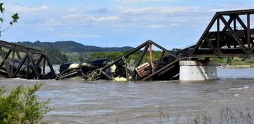 انهيار جسر في مونتانا الأمريكية