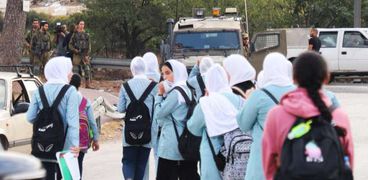 طلاب مدارس في فلسطين - أرشيفية