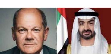 المستشار الألماني والرئيس الإماراتي