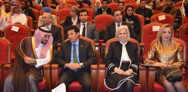 وزير الشباب خلال اجتماع المكتب التنفيذي لمجلس وزراء الشباب العرب