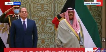 الرئيس عبدالفتاح السيسي وأمير الكويت