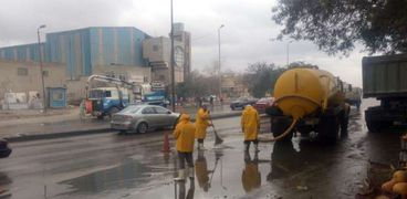 سقوط الأمطار بالقاهرة