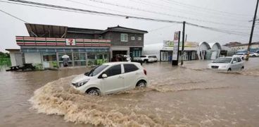 آثار فيضانات كوريا الجنوبية-صورة أرشيفية