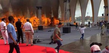حريق قاعة افتتاح مهرجان الجونة