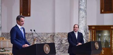 الرئيس عبد الفتاح السيسي - ورئيس وزراء اليونان