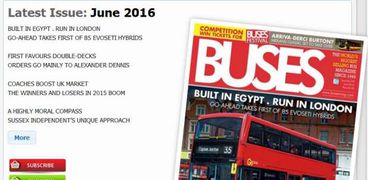 غلاف مجلة "Buses" البريطانية