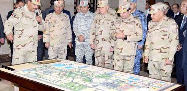 تفاصيل افتتاح الرئيس قيادة قوات شرق القناة لمكافحة الإرهاب