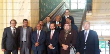 وفد النواب المصري المشارك في مؤتمر جنيف