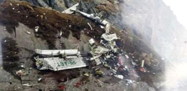 حطام الطائرة النيبالية