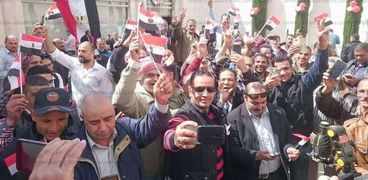 جانب من تصويت المصرين فى الاردن
