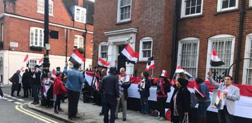 جانب من أحتفال الجالية المصرية فى لندن