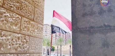 العلم المصري يرفرف في غزة