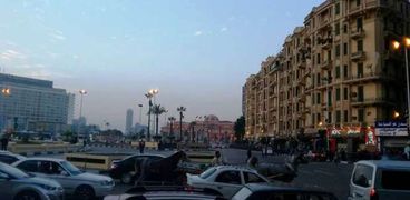 ميدان التحرير شهد سيولة مرورية أمام السيارات