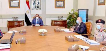 اجتماع الرئيس مع رئيس الوزراء ووزير الزراعة
