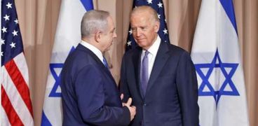 رئيس أمريكا بايدن ورئيس وزراء إسرائيل نتنياهو