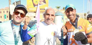 الفائزين بماراثون الجري في كفر الشيخ