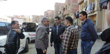 اللواء خالد شلبي مدير أمن الفيوم خلال تفقد كمائن أمنية