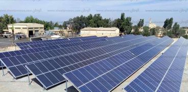 اول محطة طاقة شمسية بموقع 9 ن الصرف الصحى بإنتاج 1200 كيلو وات في اليوم