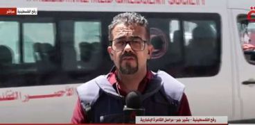 بشير جبر مراسل قناة القاهرة الإخبارية في خان يونس