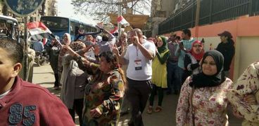 مسيرة ائتلاف دعم مصر في الهرم لحث المواطنين عل المشاركة في الانتخابات