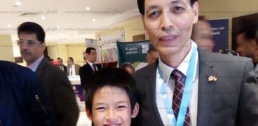 حمد " مصري ياباني " أصغر المشاركين بمؤتمر مصر تستطيع بالتعليم