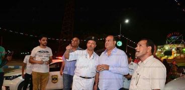 اللواء علاء أبو زيد وسكرتير مساعد محافظة مطروح ورئيس المدينة ومدير المرور