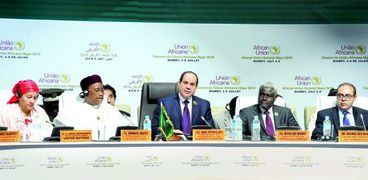 الرئيس عبدالفتاح السيسى خلال فعاليات القمة الأفريقية