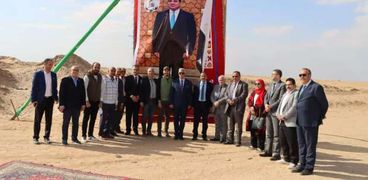 مراسم استلام 200 فدان لتنفيذ توسعات جامعة المنوفية