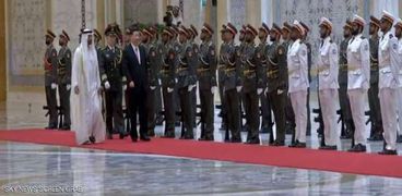 رئيس الإمارات يستقبل الرئيس الصيني