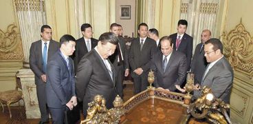 جولة الرئيس الصينى داخل قصر عابدين