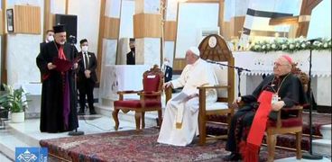 بابا الفاتيكان خلال زيارة العراق