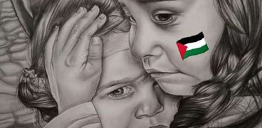 أطفال مصر يدعمون غزة