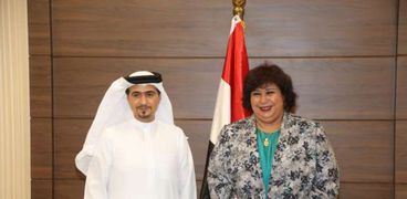 الدكتورة إيناس عبدالدايم وزيرة الثقافة تستقبل رئيس هيئة الشارقة للكتاب
