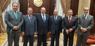 رئيس مجلس الشيوخ يستقبل وفد الوحدة الاقتصادية العربية 