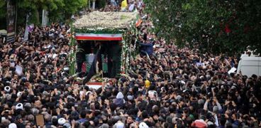 جانب من جنازة الرئيس الإيراني