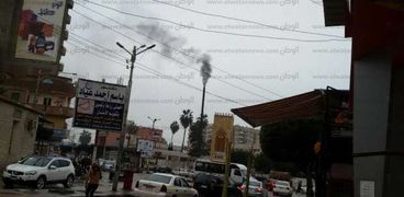مدخنة محرقة مستشفى كفر الشيخ العام