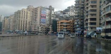 أمطار نوة الفيضة الكبرى على الإسكندرية