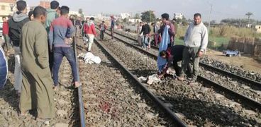 حادث قطار يدهس مواطن بالإسماعيلية