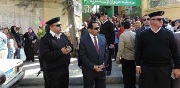 مدير أمن الإسكندرية يتفقد المتنزهات العامة باحتفالات شم النسيم