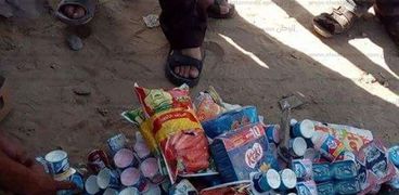 مصادرة 189 عبوة أغذية أطفال منتهية الصلاحية قبل بيعه للمواطنين بالمحلة