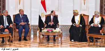 جانب من زيارة الرئيس عبدالفتاح السيسي لسلطنة عمان