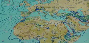خريطة الأرصاد الجوية- أرشيفية