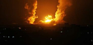 قصف عنيف على غزة