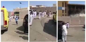حريق ضخم بمدرسة في السعودية بسبب ماس كهربائي