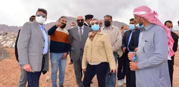 محافظ جنوب سيناء، خالد فودة مع وزيرة البيئة، ياسمين فؤاد