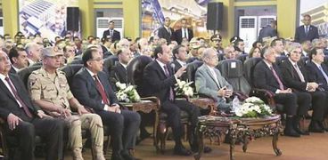 الرئيس السيسى خلال افتتاح محطات إنتاج الكهرباء
