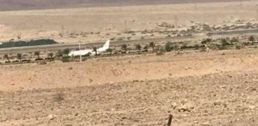 طائرة اردنية عن مسارها في العقبة