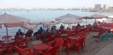 انخفاض الإقبال على شواطئ بحري في الإسكندرية اليوم